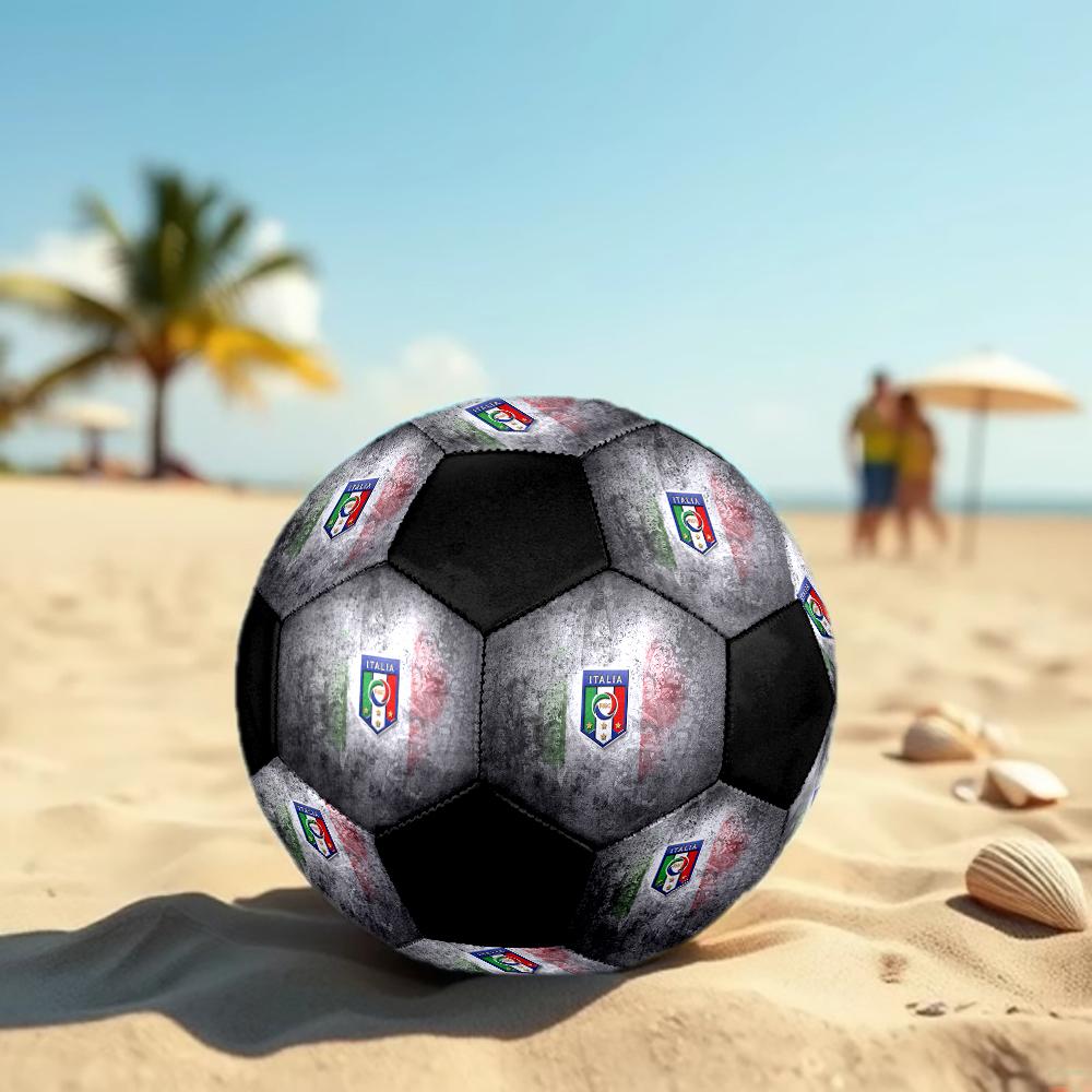 TAGLIA 5 Pallone da Calcio Italiano Colorato Per Tutte le Età Cucito a Macchina PVC Pronto per la Competizione Resistente Ad Alto Rimbalzo