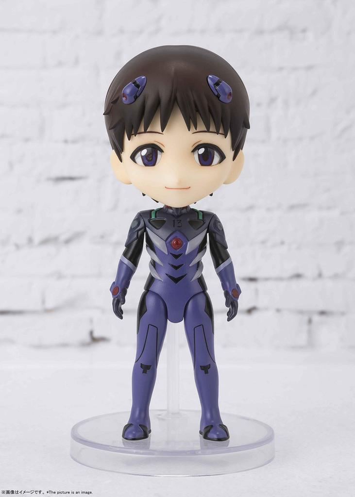TAMASHII NATIONS Figuarts mini Evangelion Shinji Ikari 90mm PVC ABS Painted Action Figure Approx. &