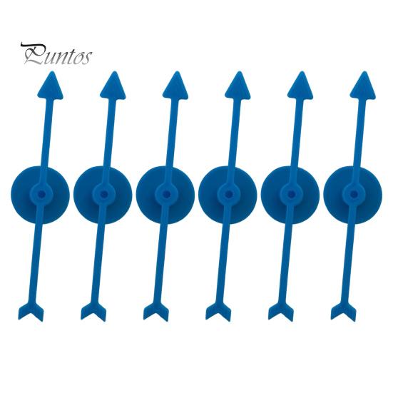 

6 шт. большой стреловидный вертушка с присоской, прочный пластиковый указатель, инструменты для семейной вечеринки, настольная игра, реквизит для обучения математике в классе синий