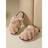 Plush Slippers for Women In Autumn and Winter, Anti Slip for Outdoor Wear, Thick Soled for Indoor Use, Fuzzy Cotton Slippers, and Warm Cotton Slippers