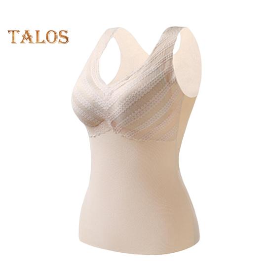 Zimní dámská zateplená vesta s hrudními vycpávkami Bezešvé sametové rychlé zamykání teploty Výstřih do V Slim Fit Elastické vnitřní nošení bez rukávů Spodní část tílka