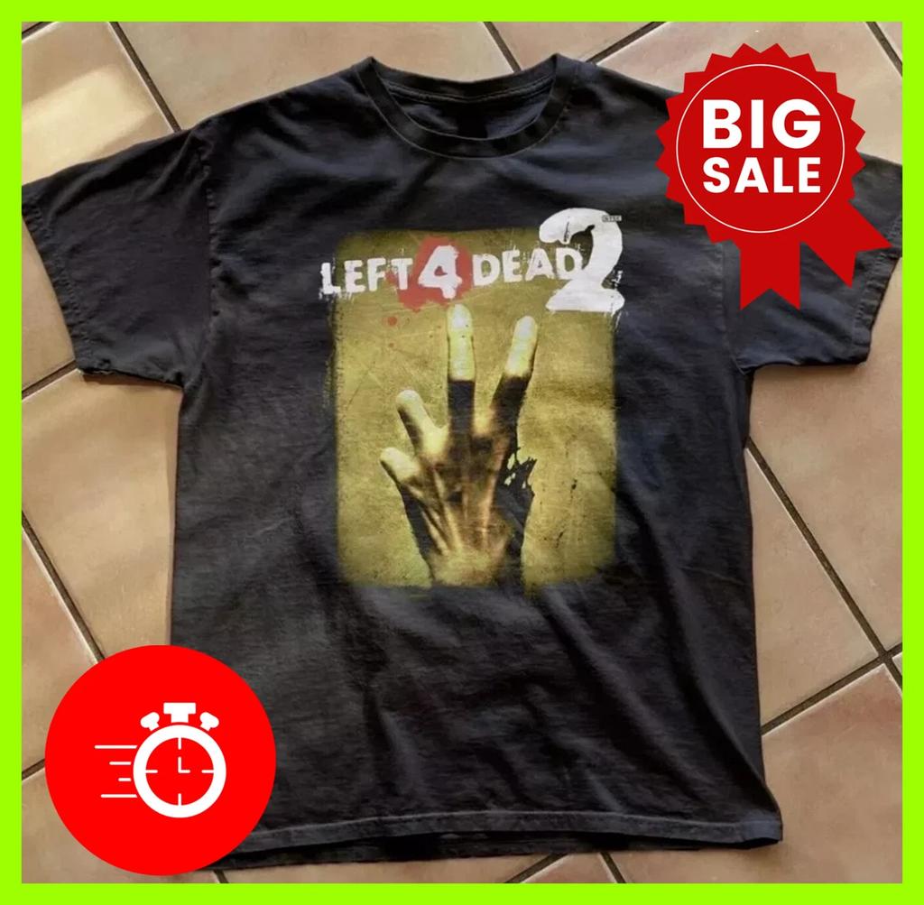 Left 4 Dead 2 Klasické tričko Černé Všechny velikosti