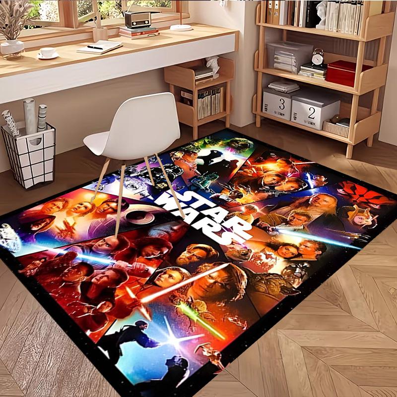Star Wars Print Rug, Washable Floor Carpet, For Entryway Dorm Laundry Room Office Study, Home Decor Birthday Christmas Gift