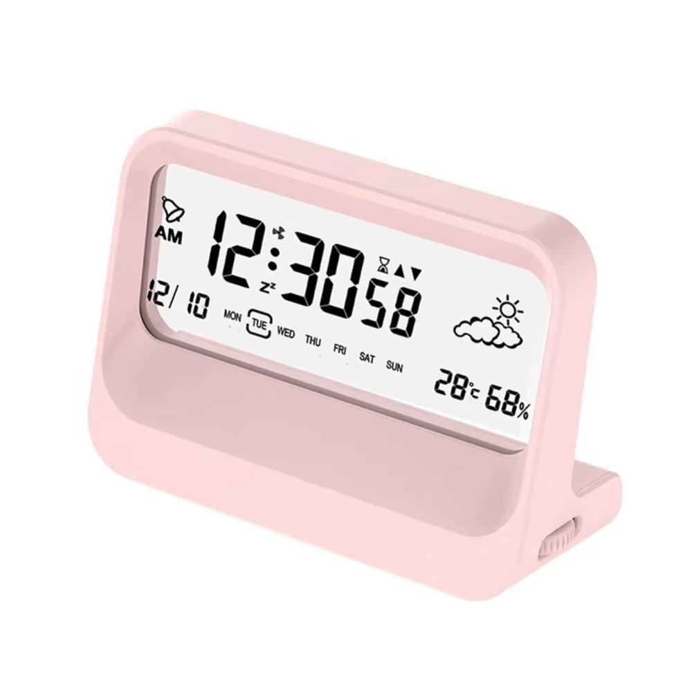 Calendar Function Digital Alarm Clock Humidity Display Snooze Function LCD Display Clock Temperature Display LCD Screen
