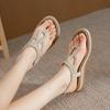 Fashion Summer Shoes Women Flat Sandals Flip Flops Non-slip Summer Ladies Bohemian Shoes Plus Size 42