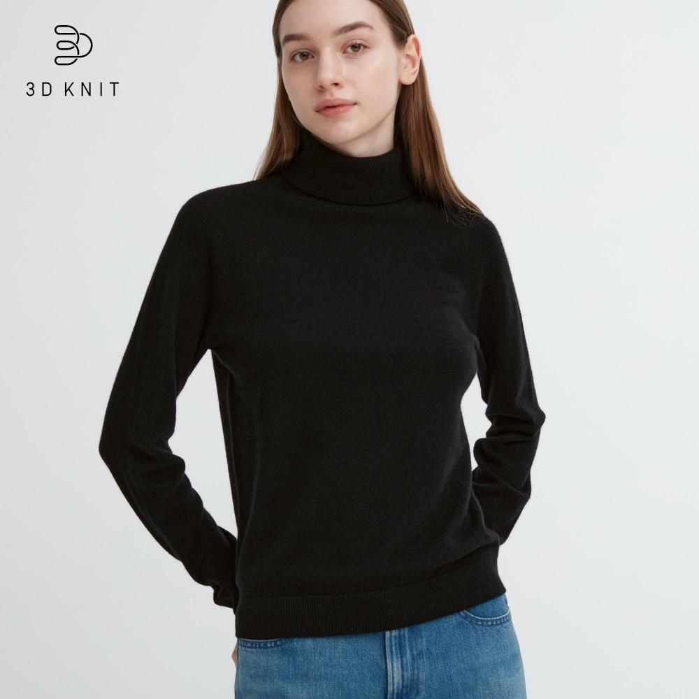 Uniqlo JAPAN 3D Kaschmir Rollkragenpullover Langarm günstig kaufen