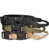 Adjustable Nylon Tactical Dog Collar for AirTag – Anti-Escape & Anti-Explosion