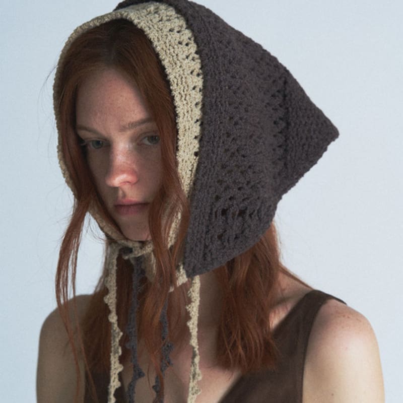 

VERSO Wool Checkered Bandana classic charcoal