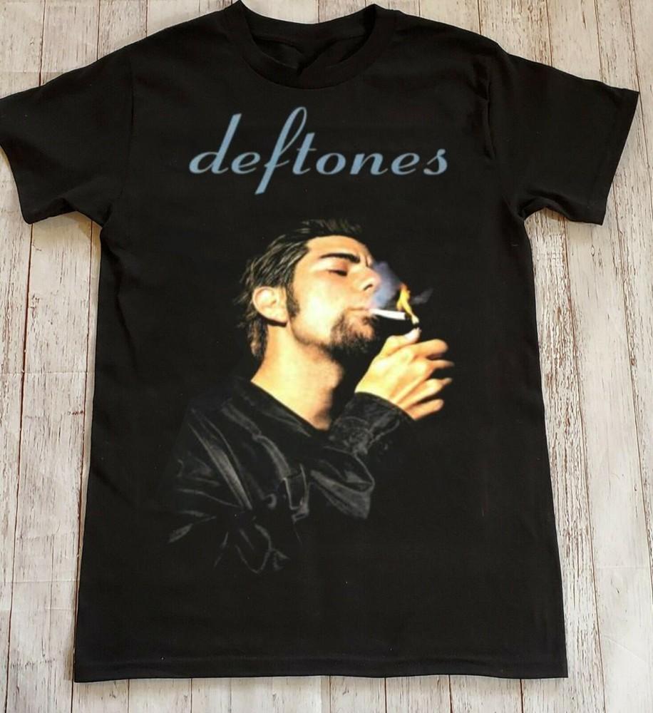 

Chino Moreno Smoking Deftones Tshirt Black Tee Men All Size S M L 2345XL Unisex T-Shirt XXL