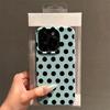 Black Polka Dots Phone Case For IPhone 17 16 15 11 12 14 13 Pro Max Plus SE 16E Cute Soft Silcone Cover