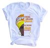 Fashion Vintage Casual Queen Print Ladies T-Shirt Summer Loose Short Sleeve White Women's Tops Graphic T Shirts Female Clothing