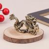 Vintage Ornament Retro Zodiac Dragon Socha Mosazný Dekor Prosperita Čínský styl Dragon Luck