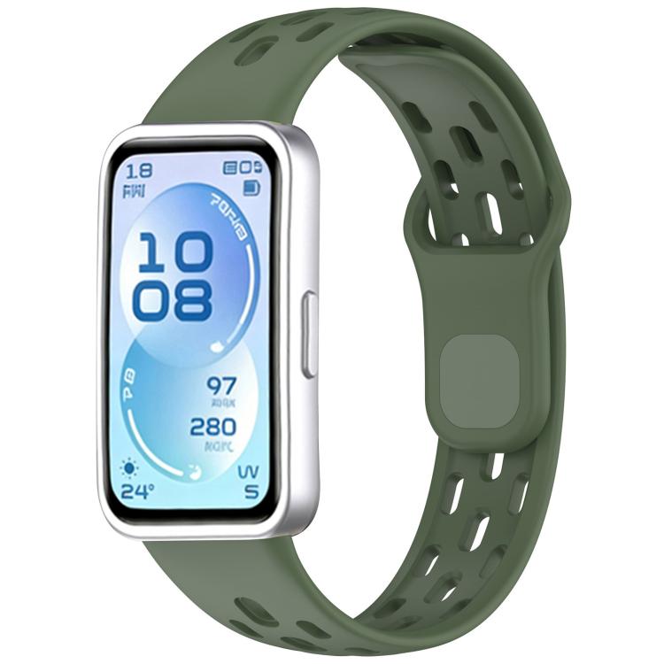 Honeycomb‑Breathable Silicone Watch Band For Huawei Band11 /11 Pro /11 Pro NFC