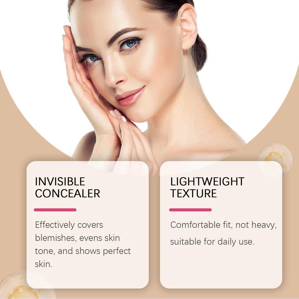 OUHOE Concealer Foundation Stick: Long-Lasting, Lightweight, Natural Bare-Skin Finish.