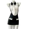 Sexy lingerie female Sa instructor cosplay patent leather suit royal sister uniform passion free suit