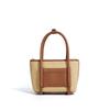 New Woven Bag Handbag Niche Splicing Cowhide Shoulder Messenger Bag Women's Bag