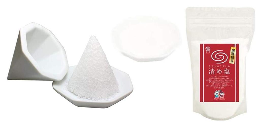 Salt mound for good good power Naruto purifying salt mound container 2 octagonal plates set luck, fortune, spot, whirlpool, salt, 400g, +