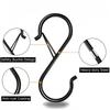 2/4/10 Pcs Metal S-Shape Spring Hook Kitchen Pot Rack Room Bags Clothes Towels Closet Rod S Hanger Hooks With Buckle Garden Hang