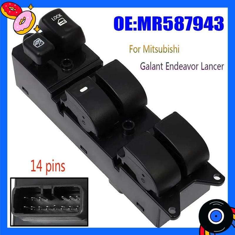 

For Mitsubishi Endeavor Lancer Montero Galant 2004-2009 Front Left Electric Power Window Switch Regulator Button Car Accessories