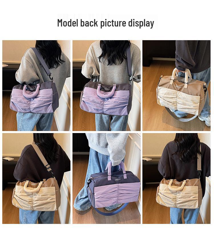 Modische Grenzüberschreitende Fitness-Tasche für Damen: Leichte Sport-Reisetasche mit Nass-/Trockentrennung.