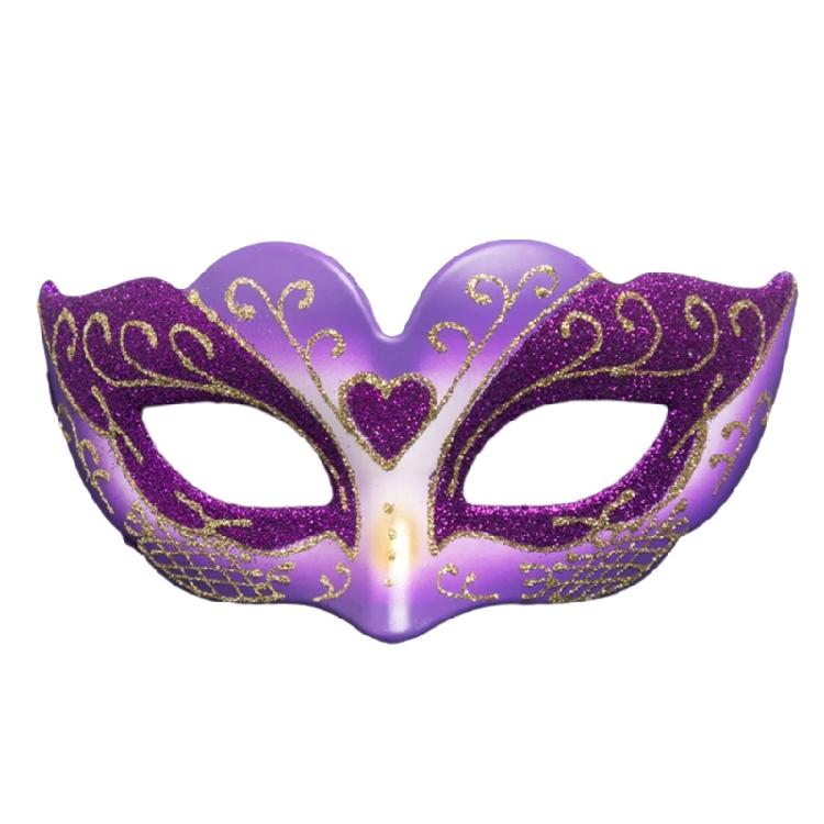 Luxurious Kids Girls Half Face Venetian Mask Mardi Gras Glitter Mask for Masquerade Prom Parties and Themed Celebration