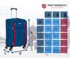 PTN 5209-L-9333 Blue-Burgundy Suitcase