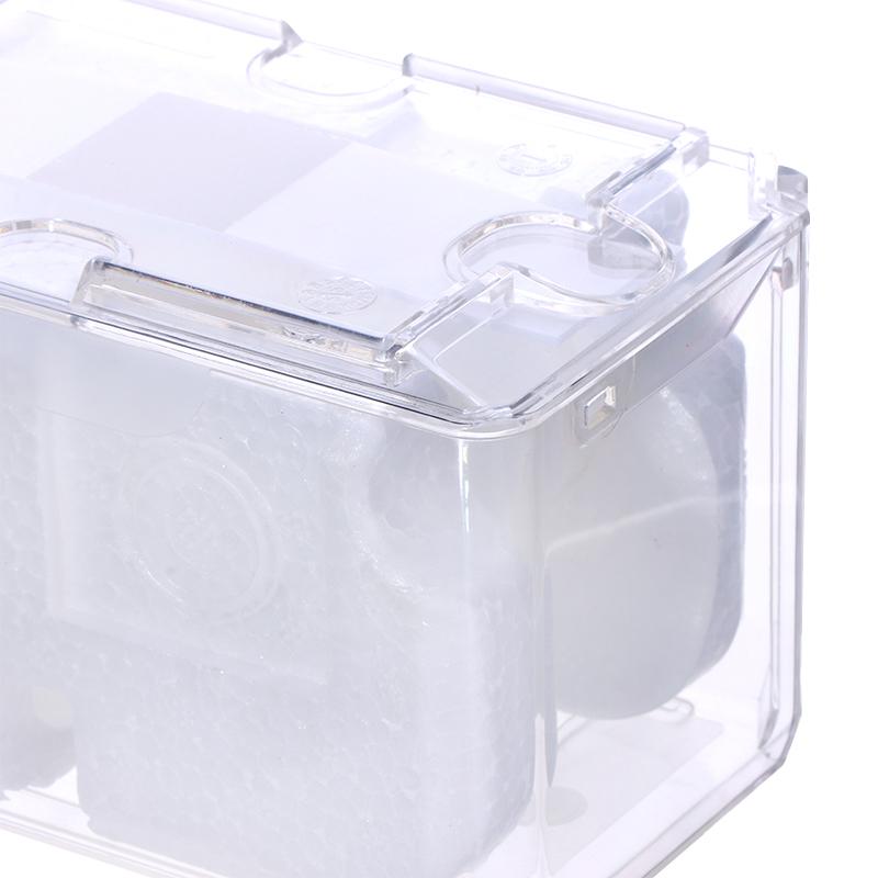 1 szt. Przezroczyste pudełko na zegarek Uchwyt wewnętrzny Mężczyźni Pudełko na pierścionek Vintage Pojedyncza siatka Pudełko na zegarek Plastikowe pudełka na prezenty świąteczne dla zwierząt domowych Człowiek