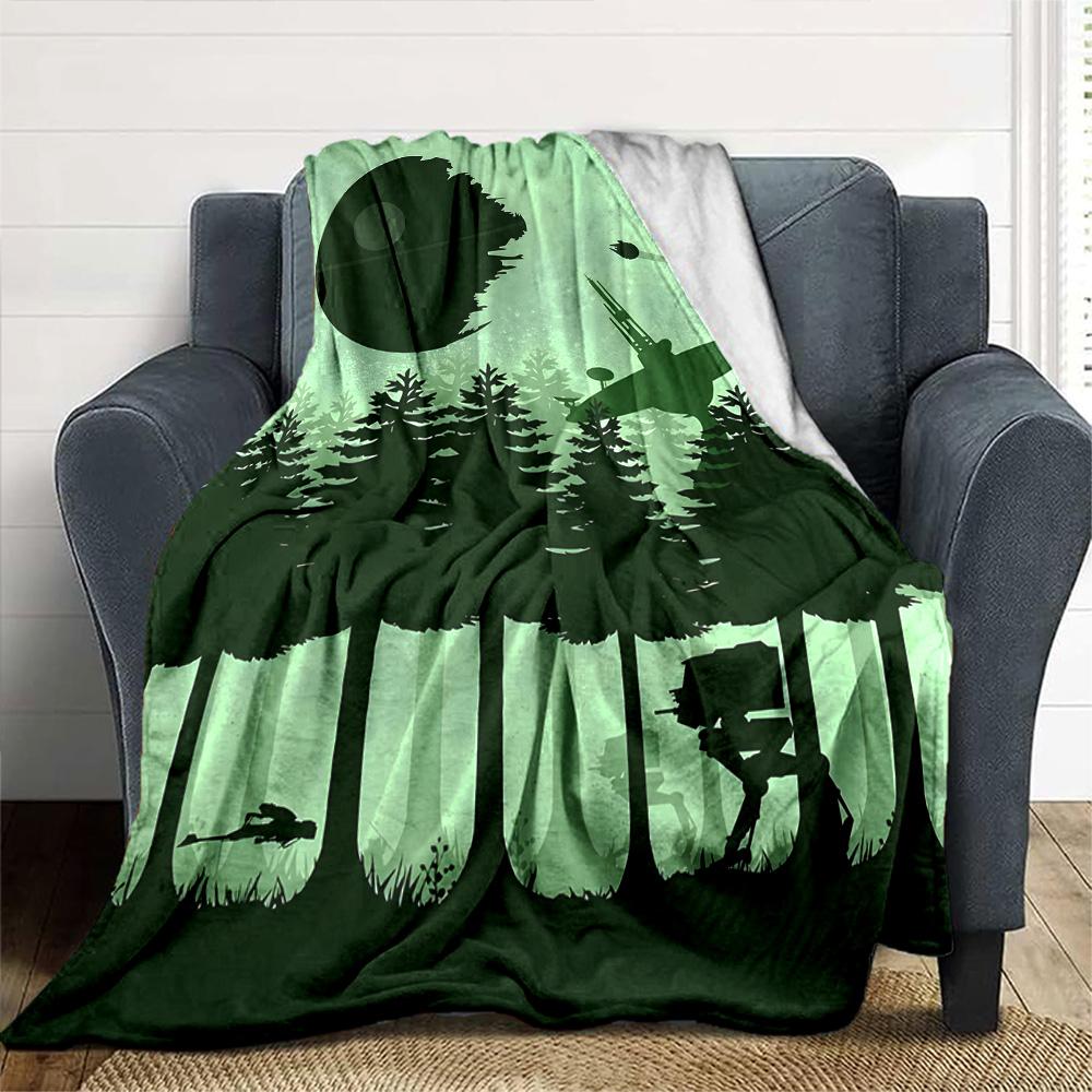 Star Wars Blanket Warmthful Decor Perfect for Chair Livingroom Seaside Four Seasons Multipurpose Playful Design Best Holiday Gift for Friends Family