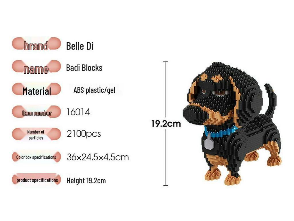 BeleDi Micro Building Blocks: Educational Pet Model Toy for Kids