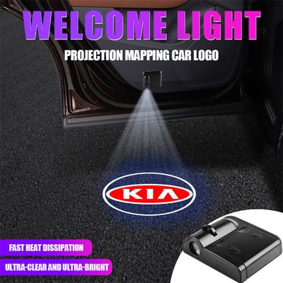 1/2 Pièces Lumière d'Accueil Logo de Porte de Voiture LED Lampe Projecteur Laser Pour Sportage Rio Ceed Cerato Soul Sorento Picanto Forte Carnival