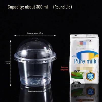 Disposable Plastic Pudding & Yogurt Cups with Lids