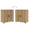 Bathroom Cabinet with Storage Artisan Oak Finish 61 x 35 x 64 cm