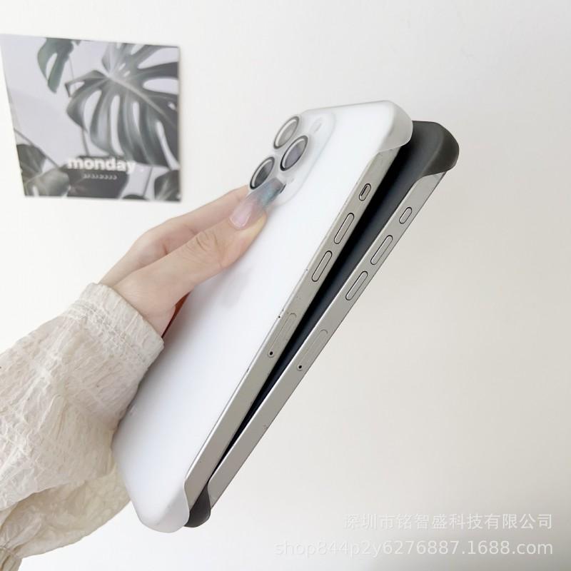 Phone Case IPhone 16 15 14 13 12 11 Pro Max Matte Frosted Slim Fit Shockproof Cover Simple Style