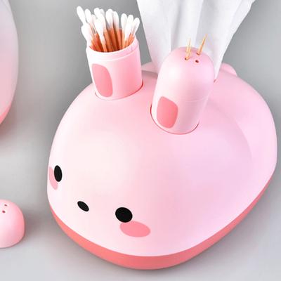 Cartoon Tissue Box Cute Toothpick Cotton Swab Box Multifunctional Tissue