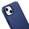 Genuine leather case for iPhone 14 Plus MagSafe Case Leather blue