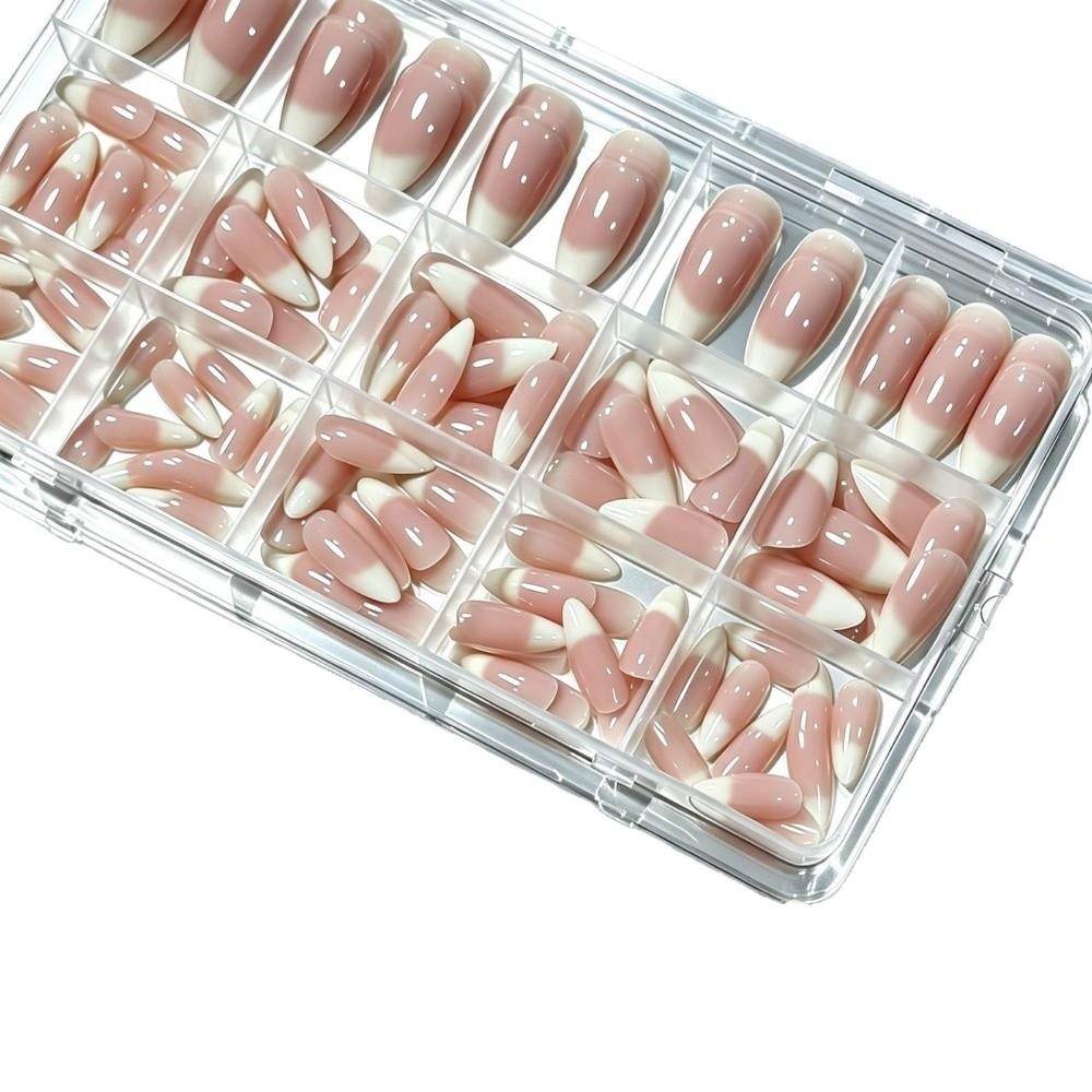 150Pcs/Box Glossy Finish Press On Nails Gradient Design Full Cover Nails False Nails For Women