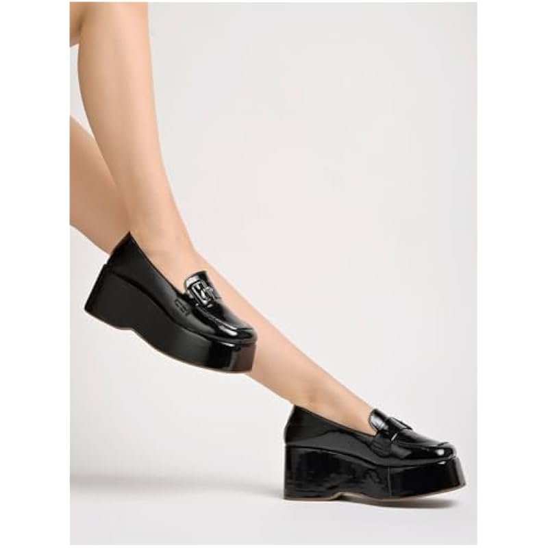 Shoetopia Women'S Flat Pumps Black-Eu37 /Uk4
