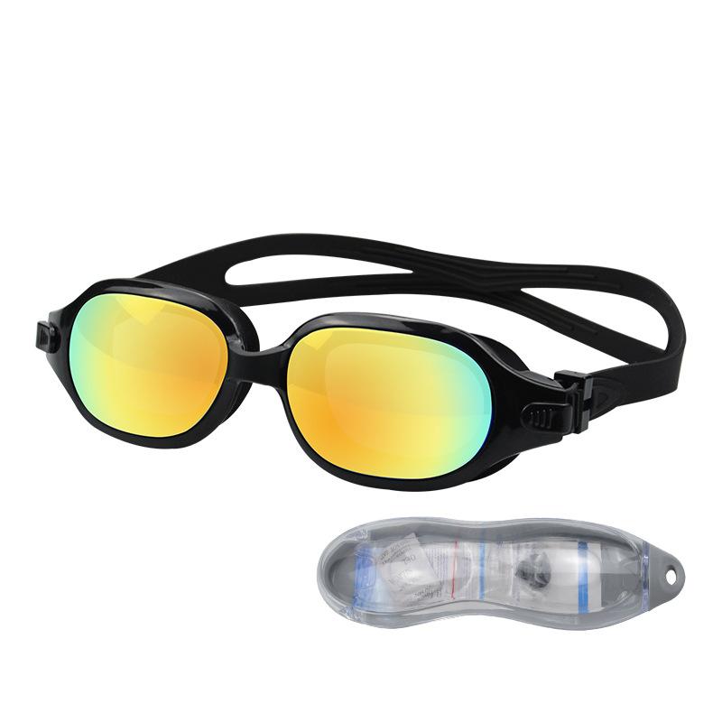 Anrol New Model High-definition anti-fog swimming goggles Large-frame waterproof swimming goggles Swimming equipment#1009