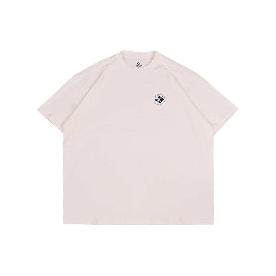 Converse T Shirts Unisex White Crew Neck Moderate Straight Fit 10026165-A01