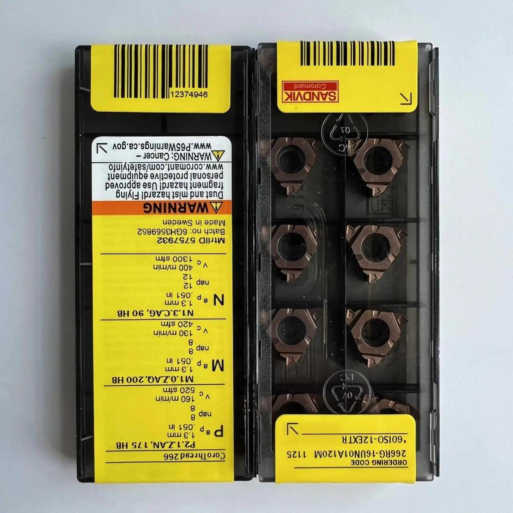 Original Sandvik / 266RG-16UN01A120M 1125 /Carbide CNC Blade 10 PCS