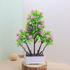 Artificial Rose Mini Potted Plant Decor Living Room Home Interior Plastic Floral Arrangement In Multiple Colors