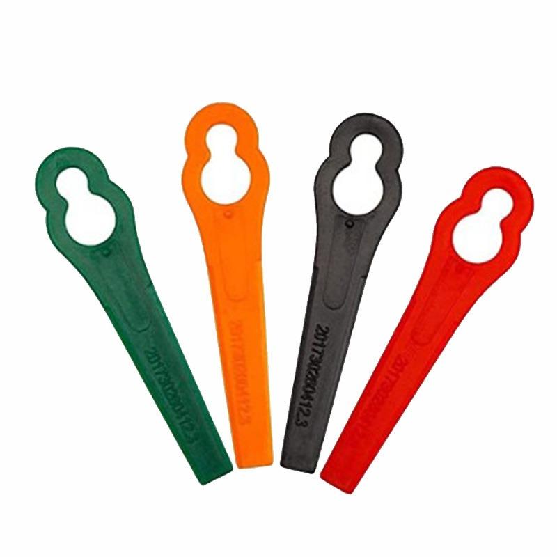 100pcs L83 12x7mm Gourd Shaped Lawn Mower Plastic Blade Garden Tools Lawn Mower Accessories Plastic Replacement Blades