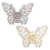 Metal Butterfly Hair Clip With Secure Grip Design For Half Updos Buns Elegant Hair Styling Barrettes Headdress