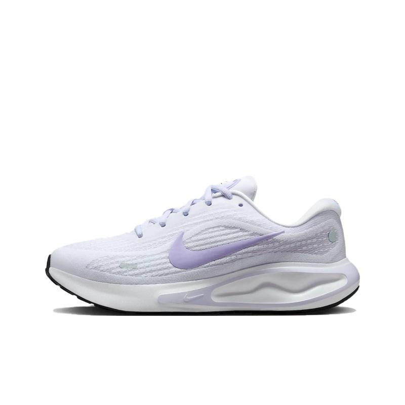 

Nike Journey Run Slip Resistant And Breathable Low Top Kids Lifestyle Shoes White Purple Sneakers Fl7765-113 36.5