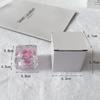 Preserved Rose Jewelry Box Acrylic Transparent Eternal Flower Case Valentine's Day Gift Box for Ring Necklace Proposal Jewelry