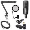 Audio-Technica AT4040 Condenser Microphone + 5m Canon Cable + PO-05S Pop Filter + AT8700J Microphone Stand Set