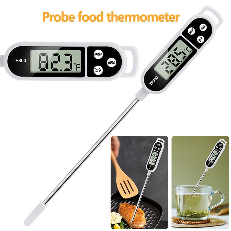 Digital Probe Food Thermometer for Kitchen Baking BBQ Coffee Milk with Instant Read