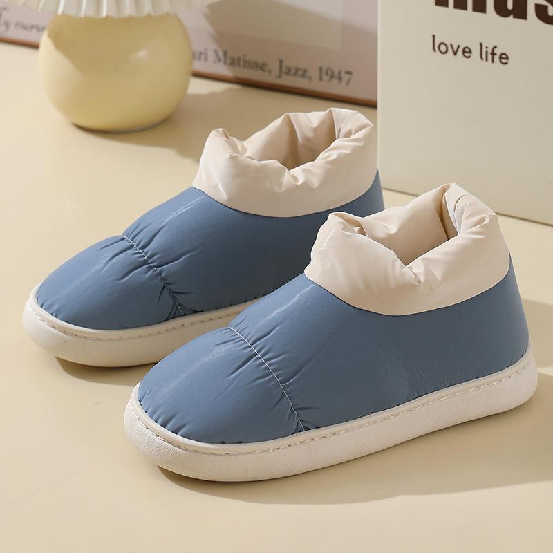 Cotton Slippers Women's Winter Bag Heel Velvet Indoor Home Confinement New Thermal Wool Cotton Shoes Men's Winter