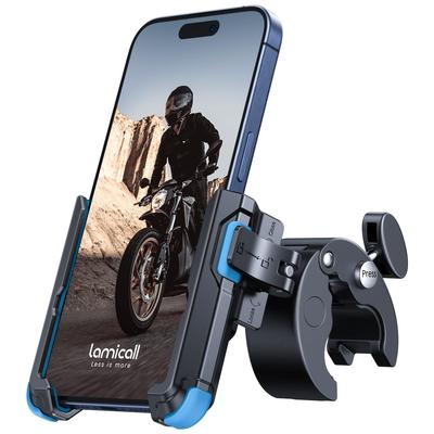 Lamicall Fahrrad Handy Halterung für Rennrad iPhone Fahrrad Sturz Einfach Kompatibel mit iPhone 17 17 Pro 17 iPhone 16 Plus und Android Blau