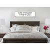 Give It To God and Go To Sleep Inspirational Wood Sign Farmhouse Bedroom Sign Master Bedroom Wall Decor Wedding Engagement Gift Over The Bed Sign